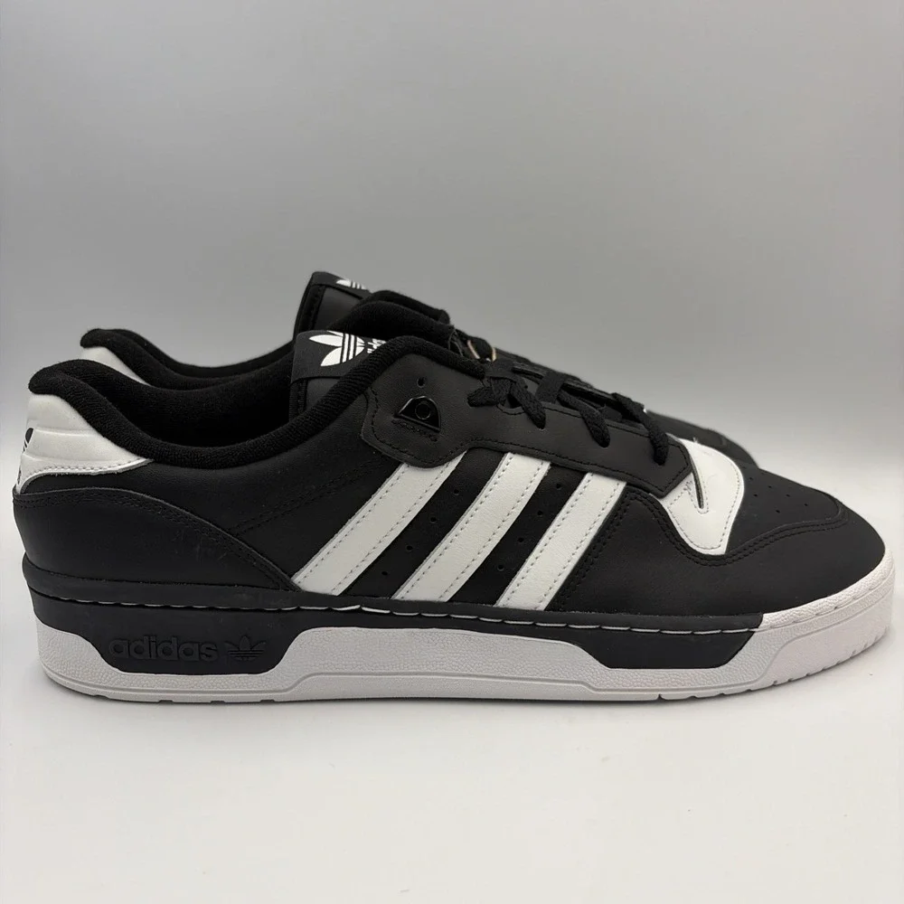 Adidas Rivalry Low Black White Mens Size 16 FZ6327 Casual Sneakers Shoes